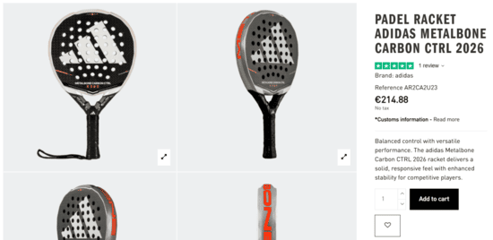 Products of Adidas Padel