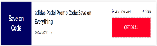 Promo Adidas Padel Code