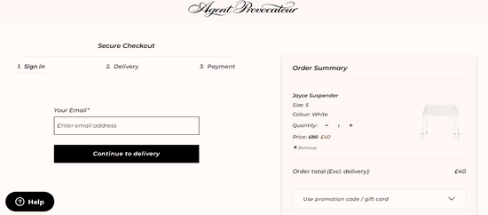 Apply Agent Provocateur Promo