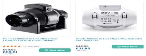 Air Con Centre Extractor Fans