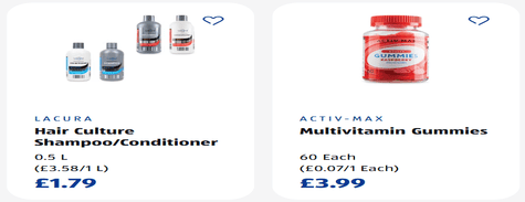 Aldi Health & Beauty
