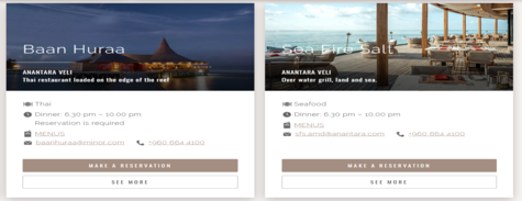 Anatara Hotels Dining