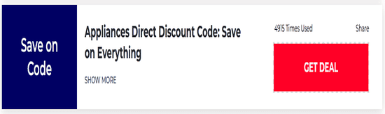 Promo Appliances Direct Code