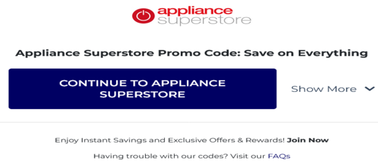 Copy Appliance Superstore Promo