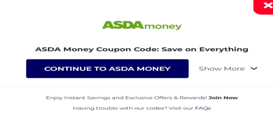 Copy Asda Money Promo