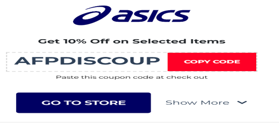 Copy ASICS Promo