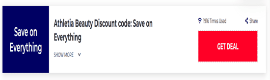 Promo Athletia Beauty Code