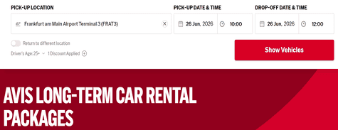 Avis Long-Term Car Rental