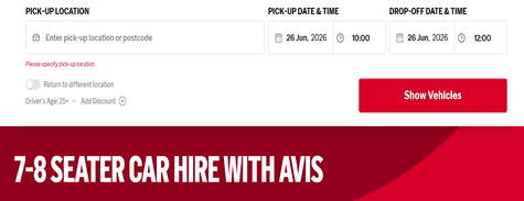 Avis 4-7-Seater & People Carrier Hire