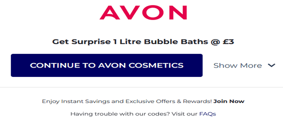 Copy Avon Cosmetics Promo