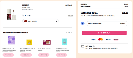 Apply Benefit Cosmetics Promo
