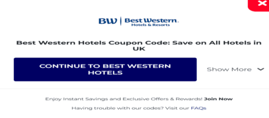 Copy Best Western Hotels Promo