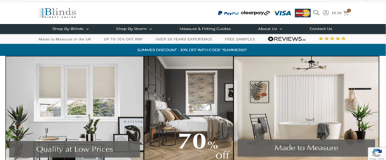 Blinds Direct Online Website