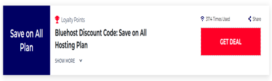 Promo Blue Host Code