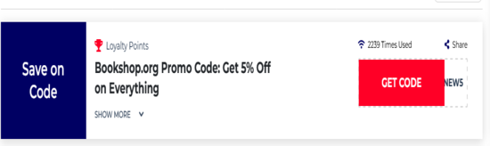 Promo Bookshop.org Code