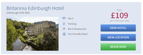 Britannia Edinburgh Hotel