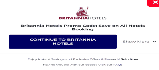 Copy Britannia Hotels Promo