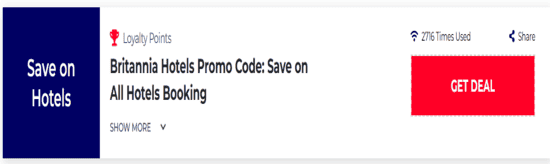 Promo Britannia Hotels Code