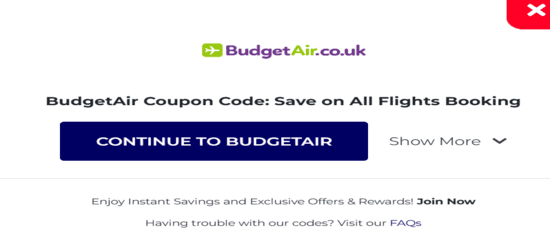 Copy BudgetAir Promo