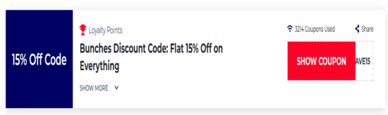 Promo Bunches Code