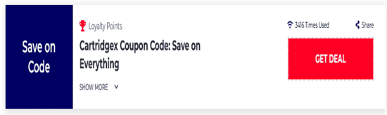Promo Cartridgex Code