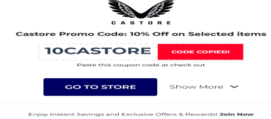 Copy Castore Promo