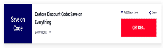 Promo Castore Code