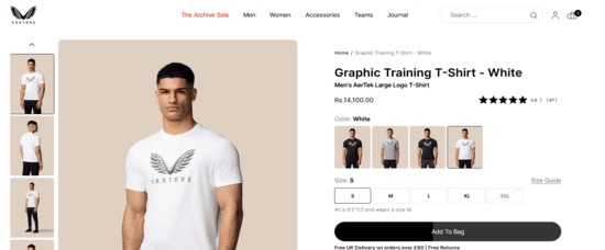 Castore Website