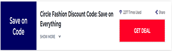 Promo Circle Fashion Code