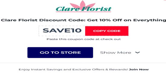 Copy Clare Florist Promo