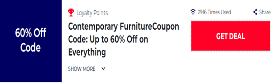 Promo Contemporary Furniture Code