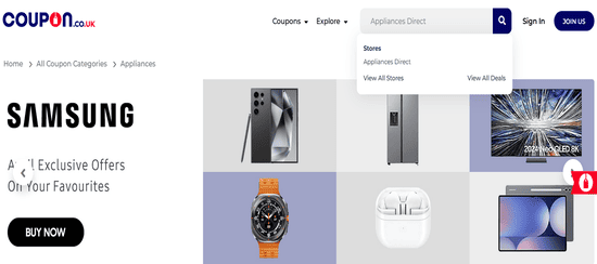 Search Appliances Direct