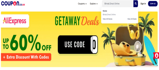 Blinds Direct Online Search Store