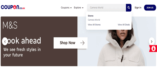 Search CameraWorld