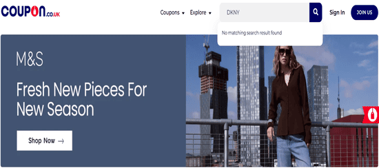 Search DKNY