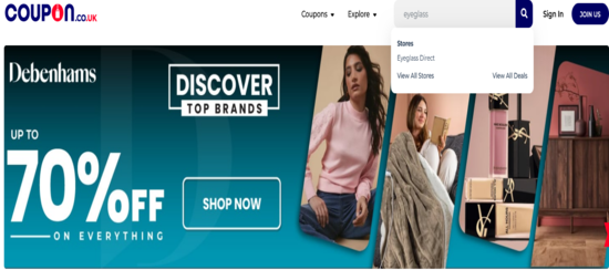Search Eyeglass Direct