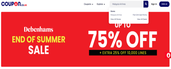 Search Malaysia Airlines