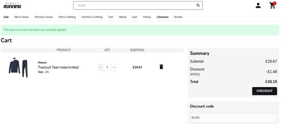 Apply Direct Running Promo