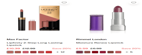Dorothy Perkins Beauty
