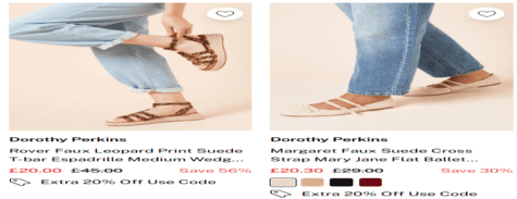 Dorothy Perkins Shoes & Accessories
