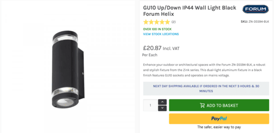 Products of Downlights.co.uk