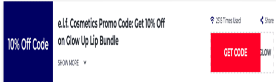 Promo Elf Cosmetics Code