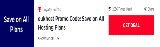Promo eukhost Code