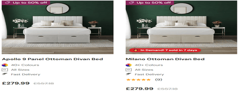 Everest Ottoman Beds