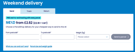 Evri Weekend Delivery