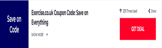 Promo Exercise.co.uk Code