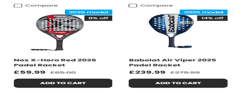 Express Padel Paddle Rackets