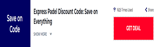 Promo Express Padel Code