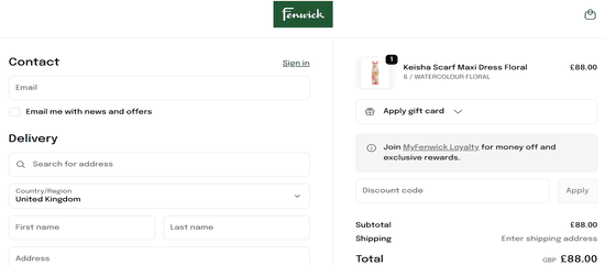 Apply Fenwick Promo