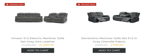 Furniture Direct Online Recliner Sofas
